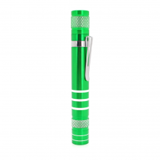 
					Кишеньковий ліхтарик, 1LED, 1 режим, корпус-алюміній, живлення 2 * АА, 95 * 19мм, Green, ОЕМ