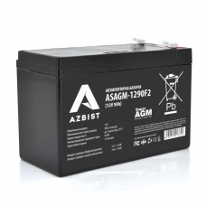 
					Акумулятор AZBIST Super AGM ASAGM-1290F2, Black Case, 12V 9.0Ah (151 х 65 х 94 (100) ) Q10