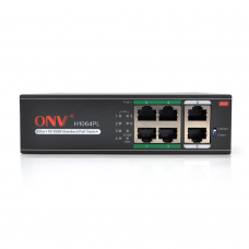 
					4х портовий PoE комутатор ONV-H1064PL 4 порти РоЕ 100 Мбіт + 2х100 Мбіт, IEEE802.3af / at до 30 Вт на кожний PoE порт