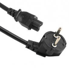 
					Кабель живлення Schuko PC-186 CEE7 / 17-IEC C5, 3.0M, 0.75mm, для ноутбука, OEM Q15 / 180