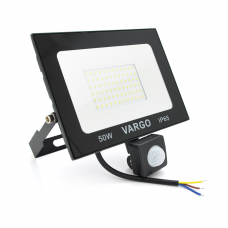 
					Прожектор LED c датчиком руху Vg-50W, IP65, 6500K, 2700Лм. Box