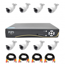 
					Комплект відеоспостереження Outdoor 006-8-1MP Pipo + MERLION