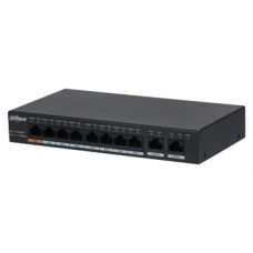 
					8-портовий РоЕ Гб/с комутатор 8xPOEх1000Mб + 2x RJ45х100Mб DH-PFS3010-8GT-96
