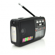 
					Радіоприймач+колонка GOLON RX7601BT, LED, 3W, AM/FM радіо, Входи microSD, USB, AUX, живлення від USB+3*AA, корпус пластмас, Black, BOX