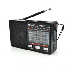 
					Радіоприймач GOLON RX8866, LED, 3W, FM радіо, Входи microSD, USB, AUX, корпус пластмас, Black, BOX