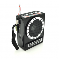 
					Радіоприймач NNS NS-017, FM радіо, Входи SD, USB, AUX, живлення від 220+АКБ+4*AA, корпус пластмас, Black, BOX