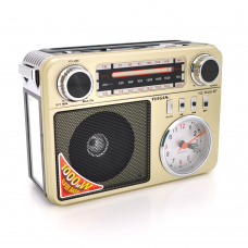 
					Радіоприймач YG-75US-BT+Solar, AM/FM радіо, Вхід microSD, USB, AUX, корпус пластмас, Mix color, BOX