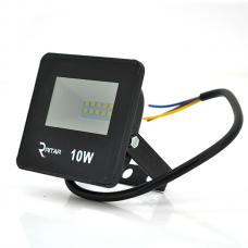 
					Прожектор SLIM LED RITAR RT-FLOOD10A, 10W, 12xSMD2835, IP65, 1000Lm, 6500K (100%), PF>0.9  Ra>70, 80*90*25mm